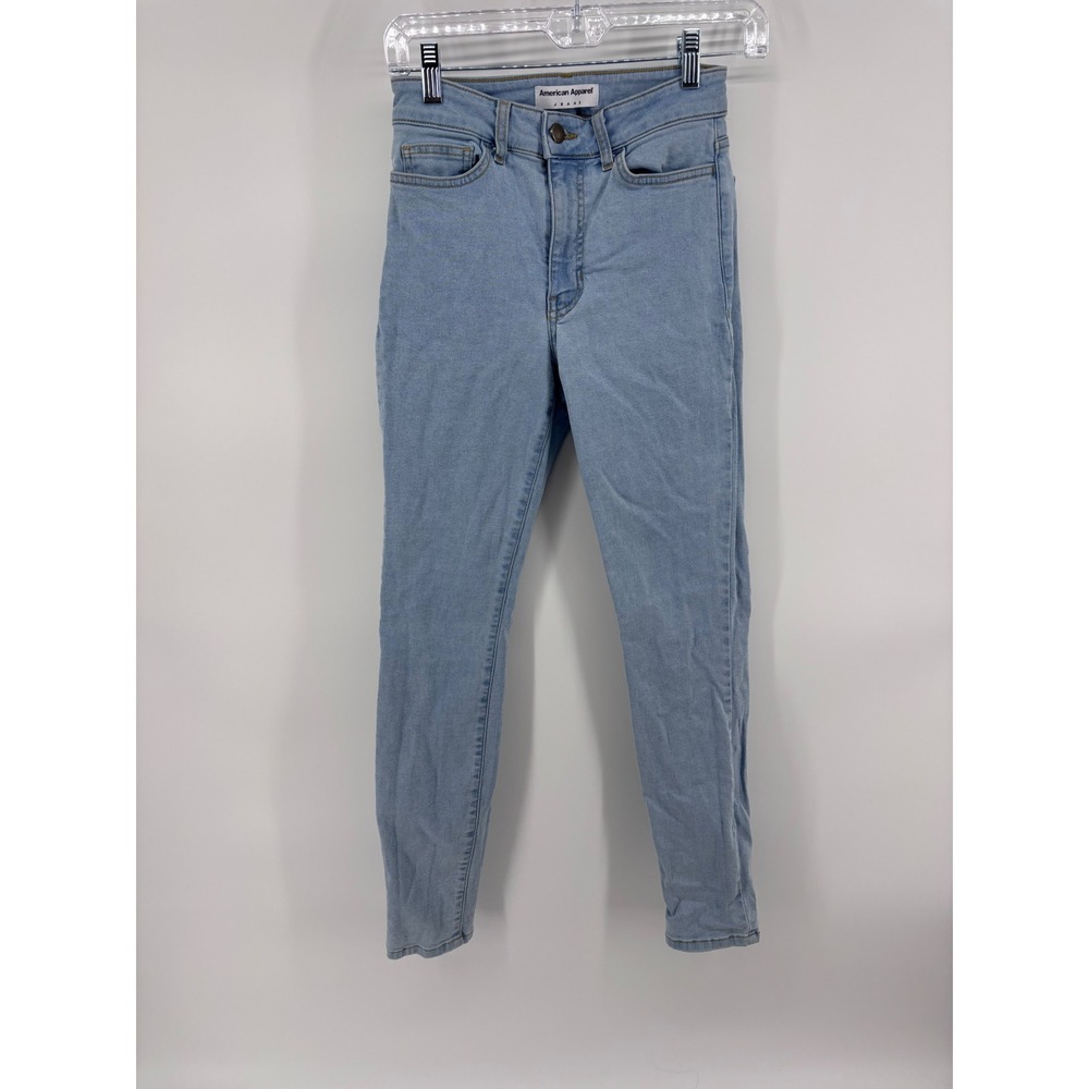 American Apparel‎ High Waist Jeans Women's Size 26 Light Blue Denim (27 inseam)
